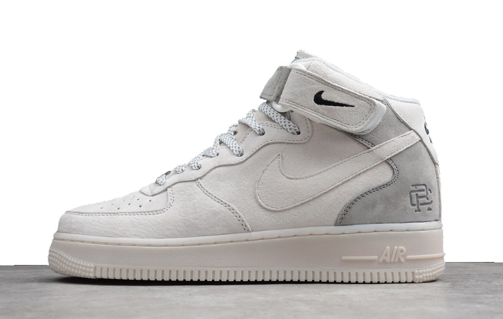 Nike Air Force AL Mid Reigning Champ White Grey - Image 2