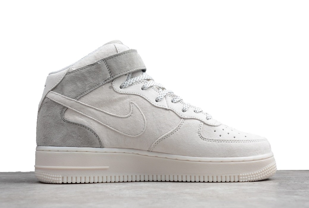 Nike Air Force AL Mid Reigning Champ White Grey - Image 3