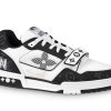 Louis Vuitton Trainer Sneaker Black White